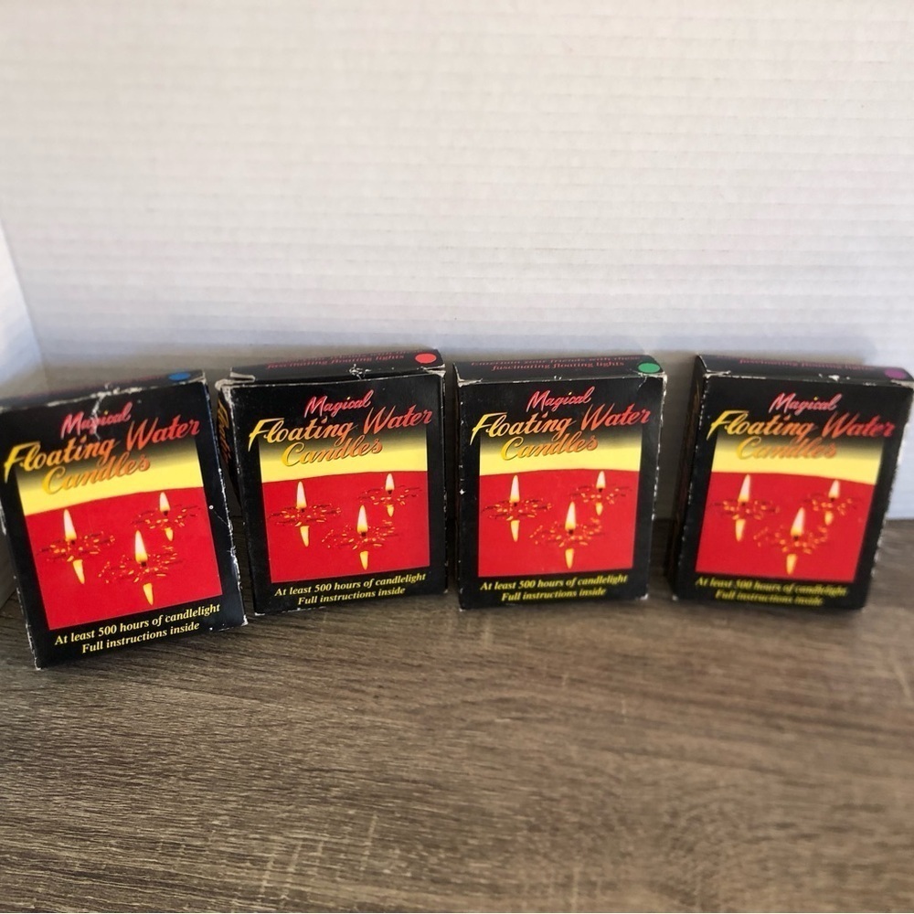 Vtg Magical Floating Water Candles